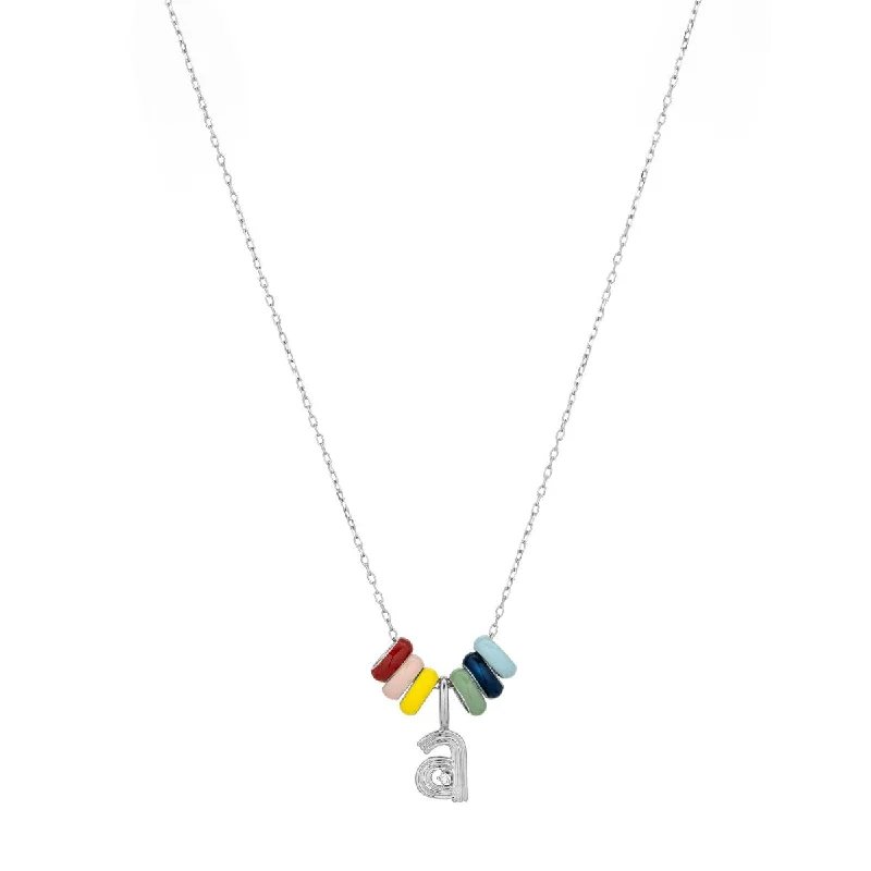 Carnival Necklace - One Initial in Sterling Silver