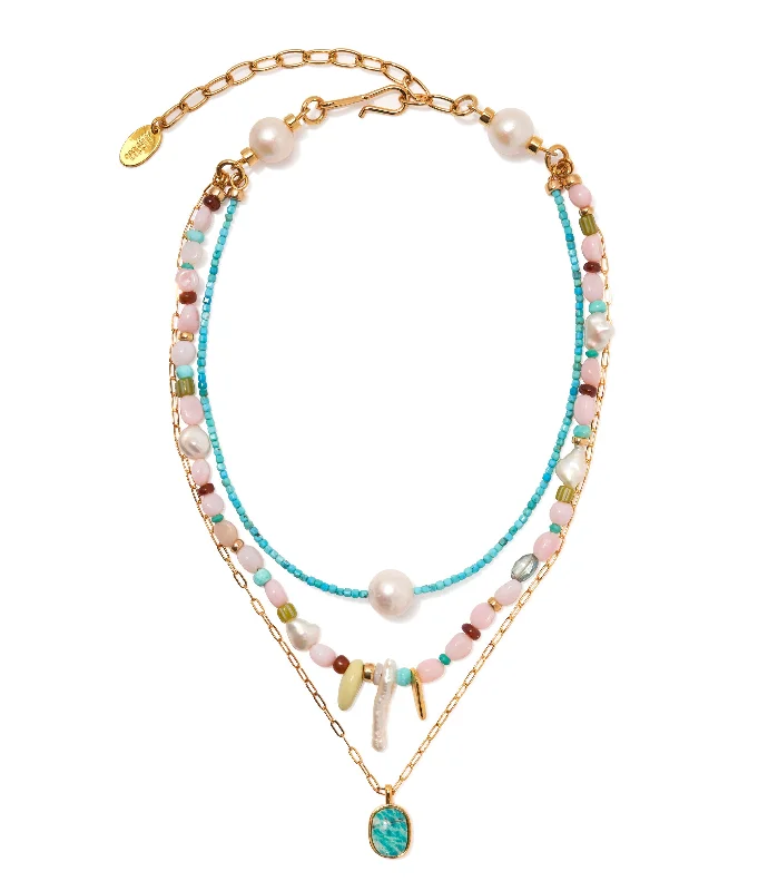 Off Shore Necklace in Pink Sands