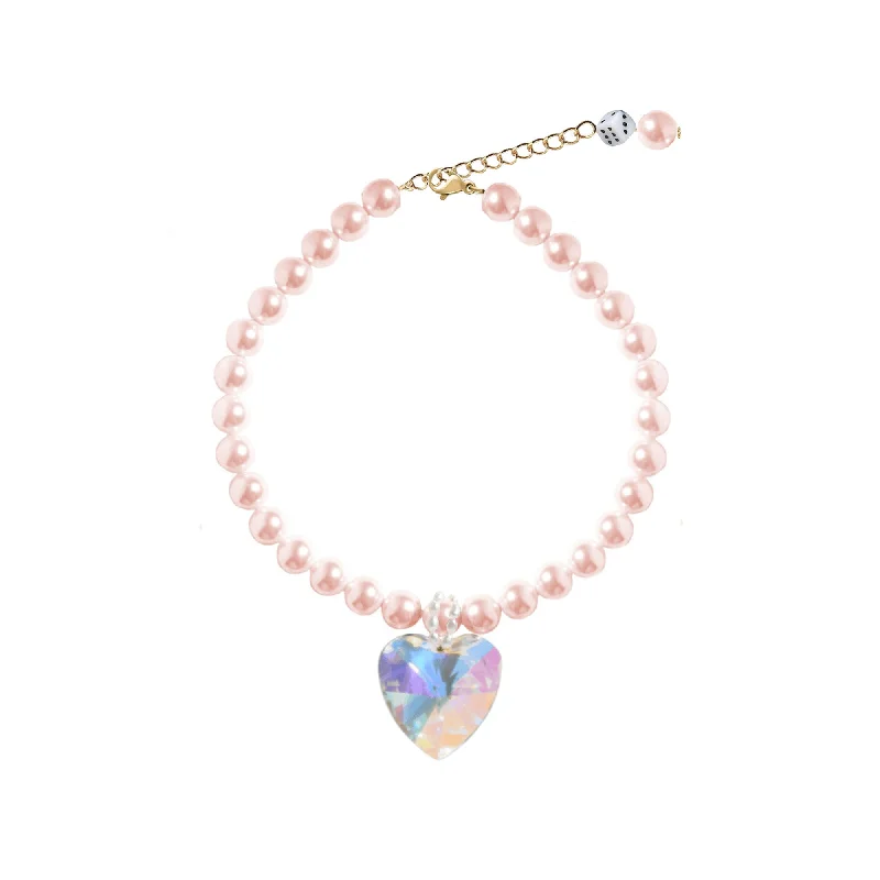 THE COLE HEART NECKLACE IN ROSE