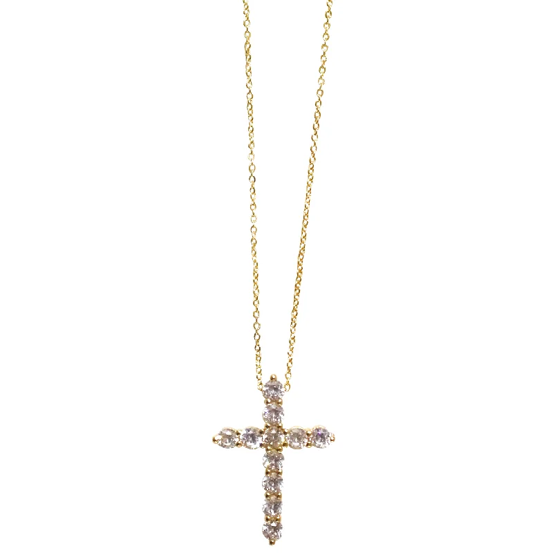 CZ Cross Necklace