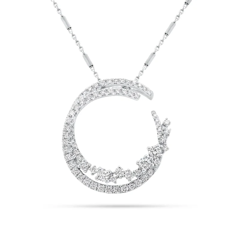 Diamond Overlapping Circles Pendant