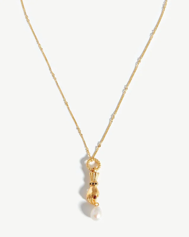 Harris Reed Handpicked Pearl Necklace | 18k Gold Plated/Pearl