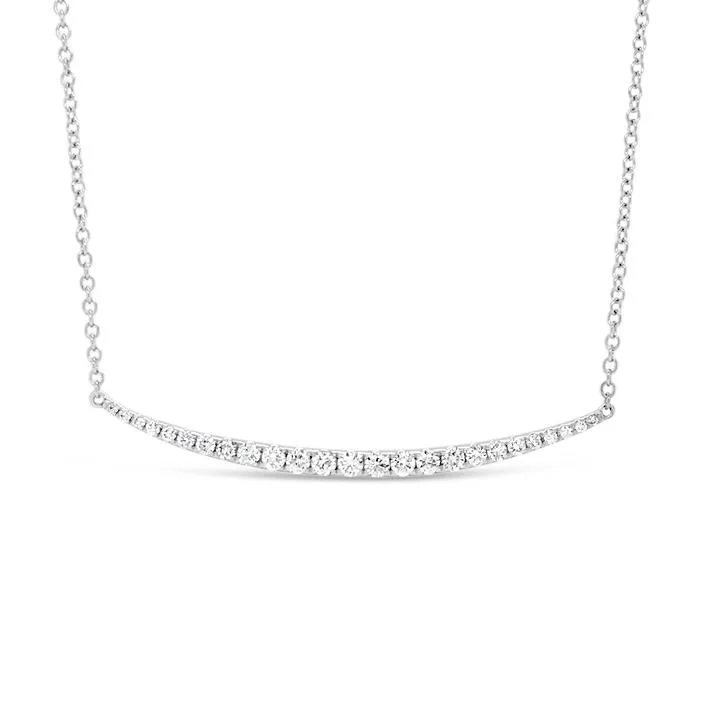 Diamond Graduated Bar Necklace