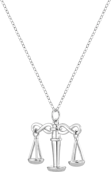 Justice Scale Libra Adjustable Size Necklace