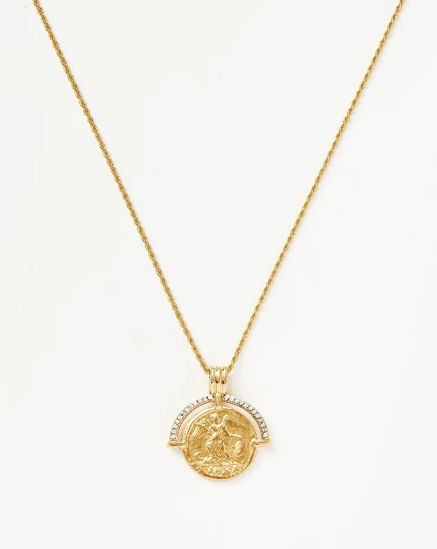 Lucy Williams Fortuna Arc Coin Necklace