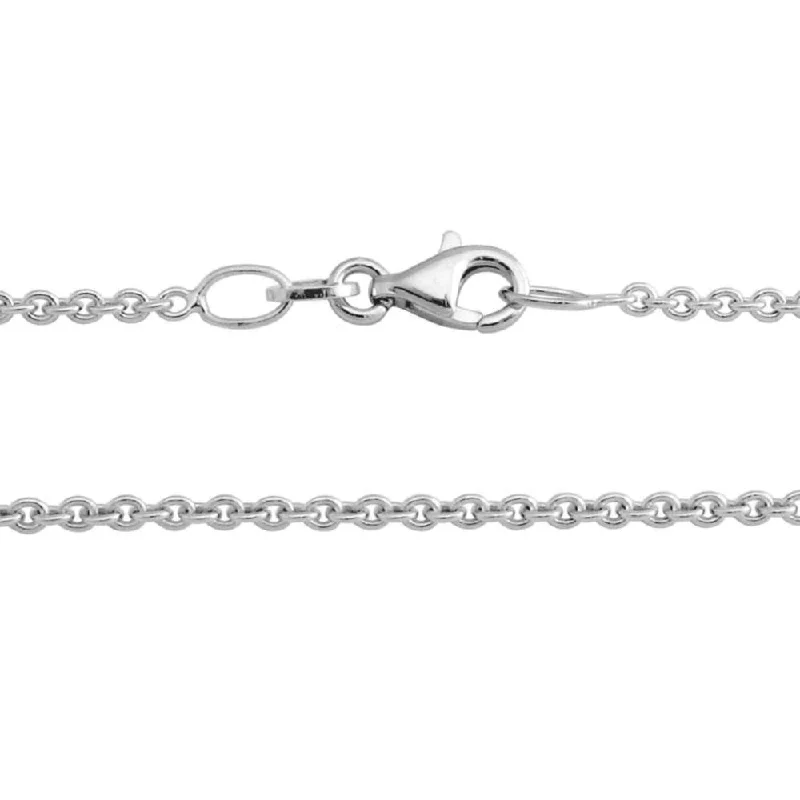 Sterling Silver Cable Chain 18"