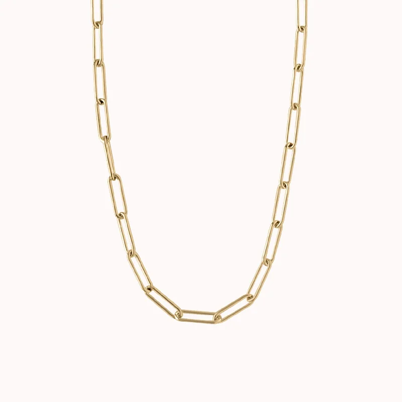 Bold Paperclip Chain Necklace