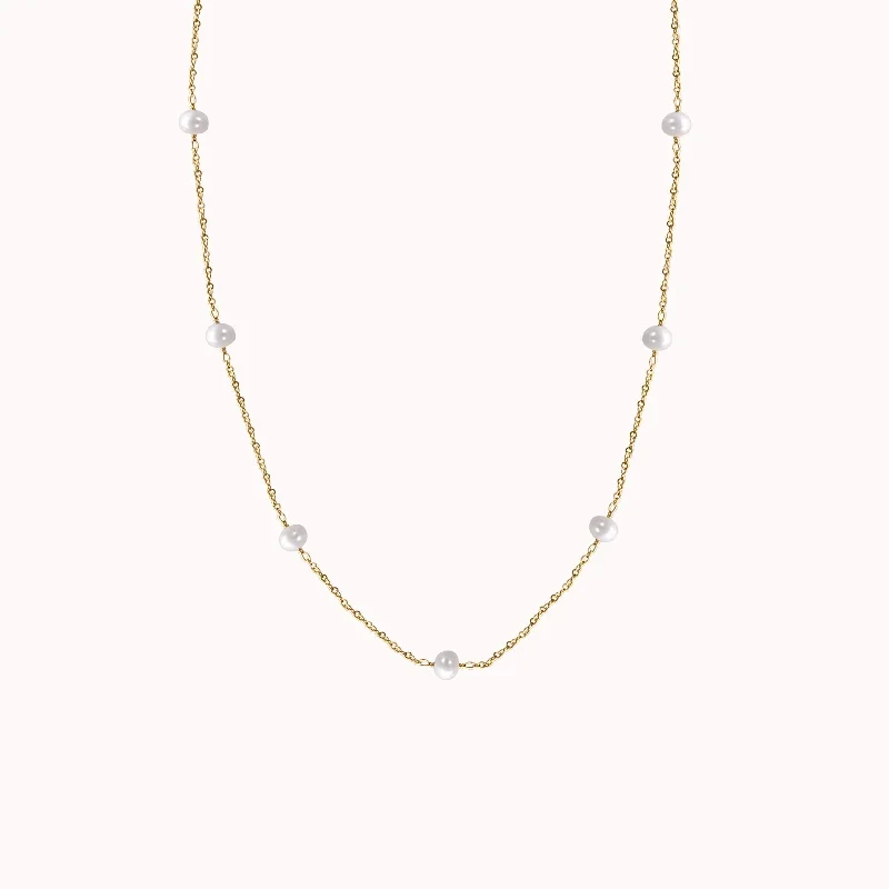 Marie Pearl Chain Necklace