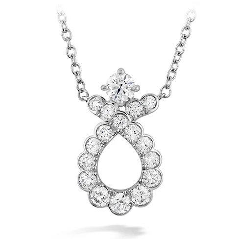 Hearts On Fire Aerial Regal Scroll Diamond Pendant Necklace