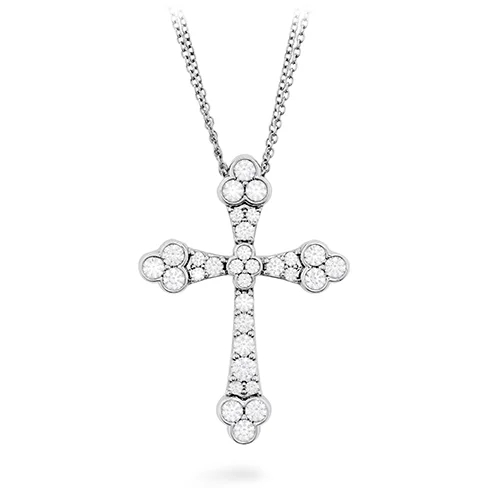 Hearts On Fire Effervescence Graceful Cross Diamond Necklace