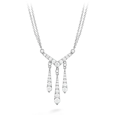 Hearts On Fire Triplicity Drop Diamond Necklace