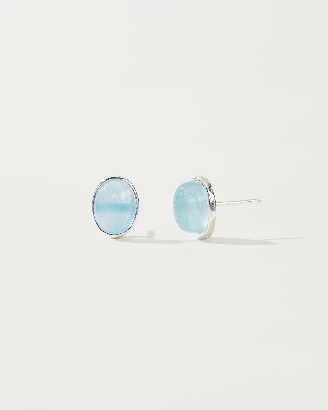 Aquamarine Stud Earrings