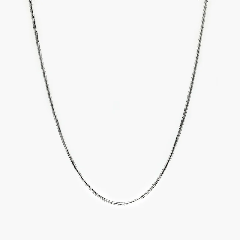 2.5mm Sterling Silver Snake Chain Necklace