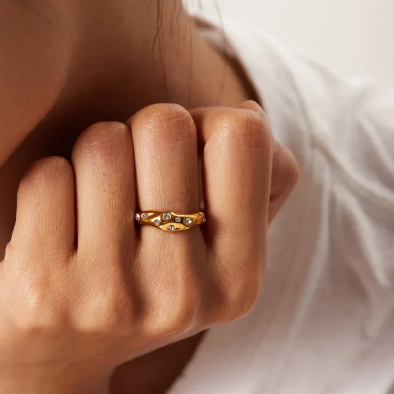 CIEL STARS  - WATERPROOF GOLD RING