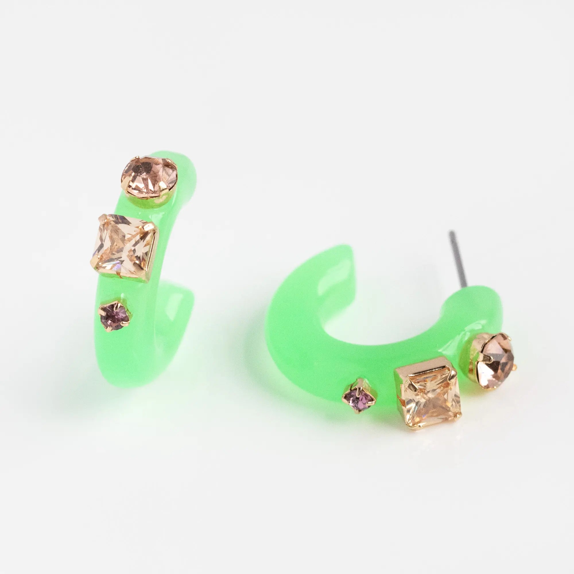 Daily Greens Chunky Resin Hoops