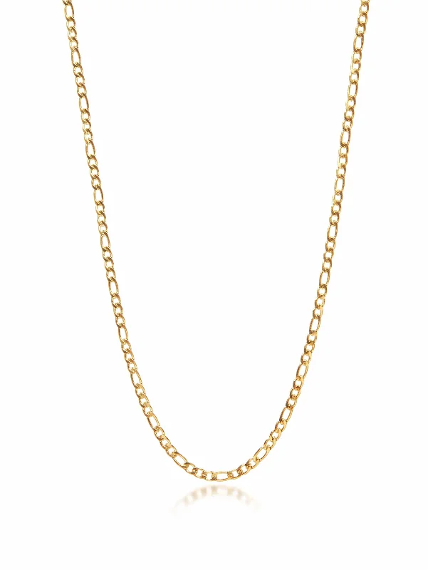 Men's Gold Figaro Chain in 3mm