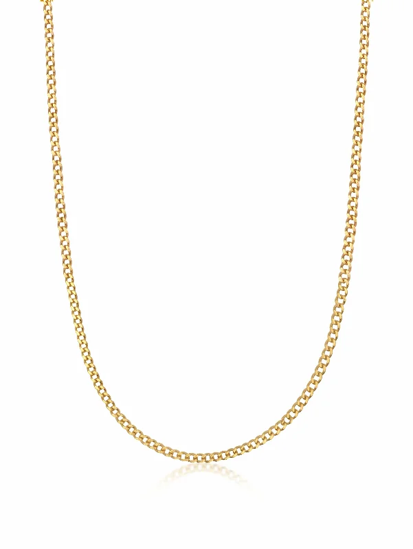 Men's Gold Cuban Link Chain in 3mm