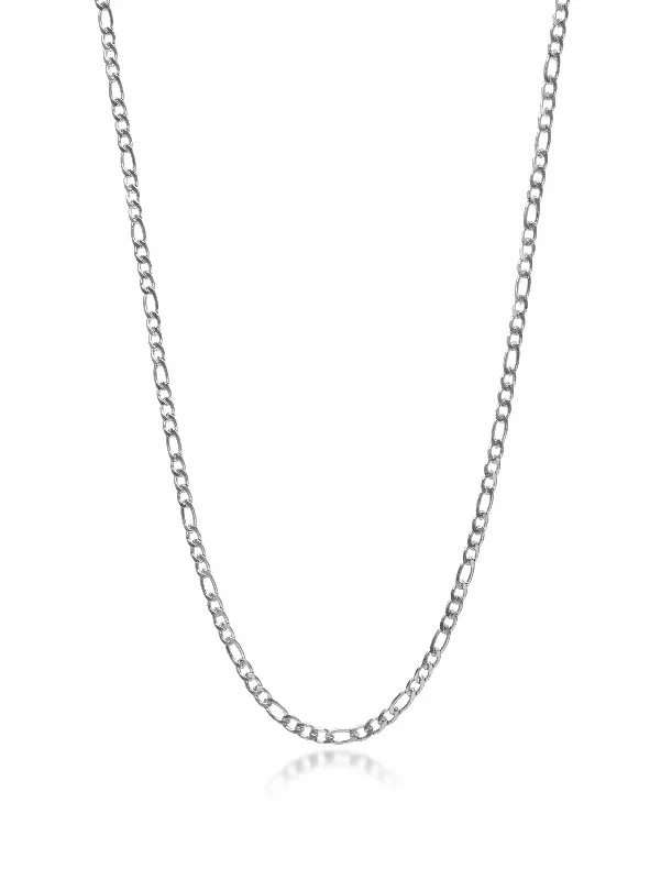 Men's Silver Figaro Chain in 3mm