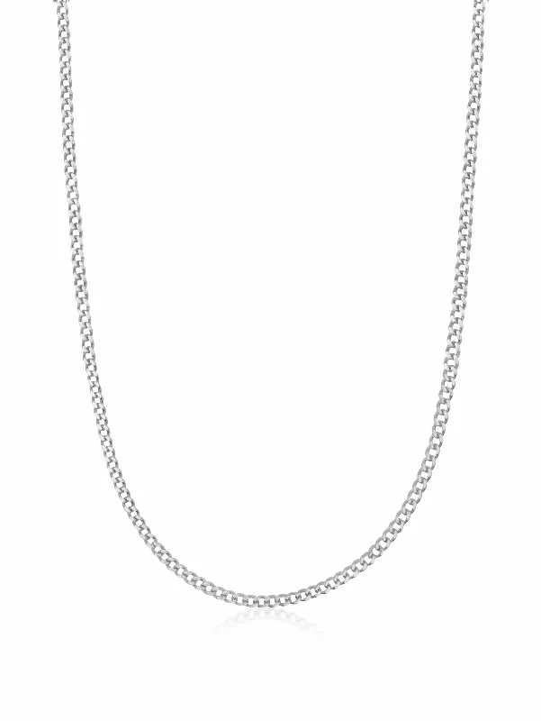 Men's Silver Cuban Link Chain in 3mm