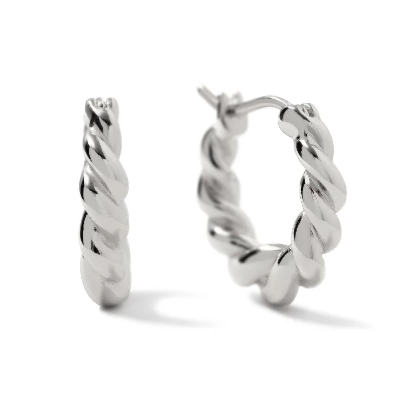 Mini Thick Twisted Hoops