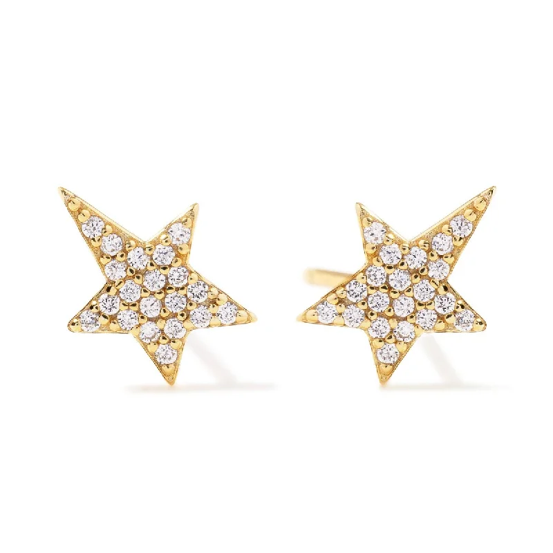 Pavé Star Stud Earrings