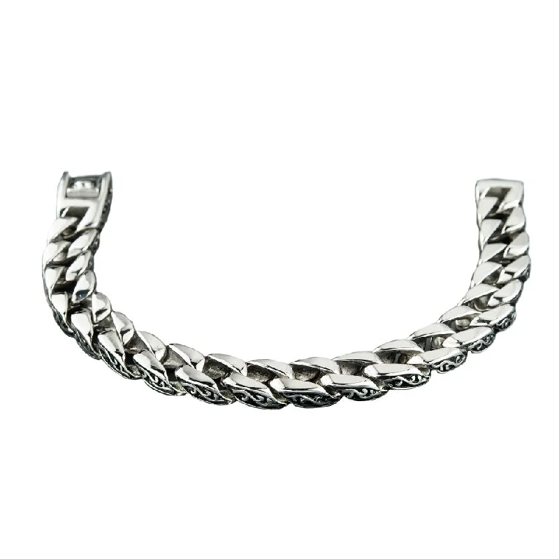 Scroll Steel Necklace