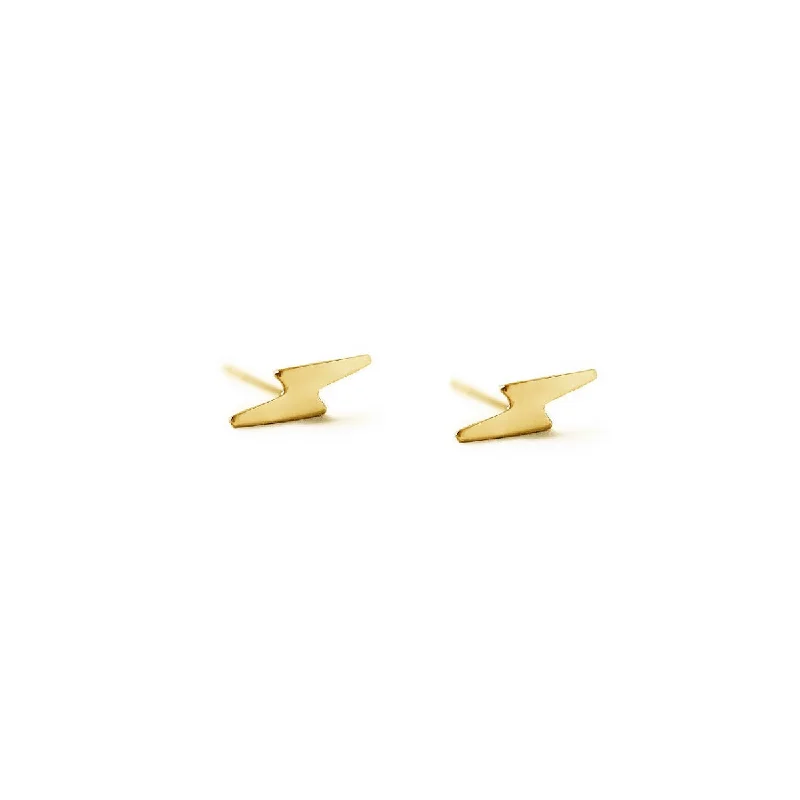 Tiny Lightning Bolt Studs