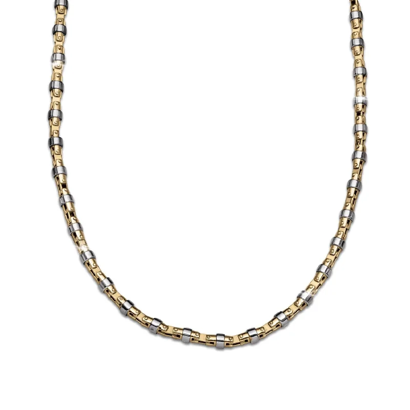 Two-Tone Rivets Necklace