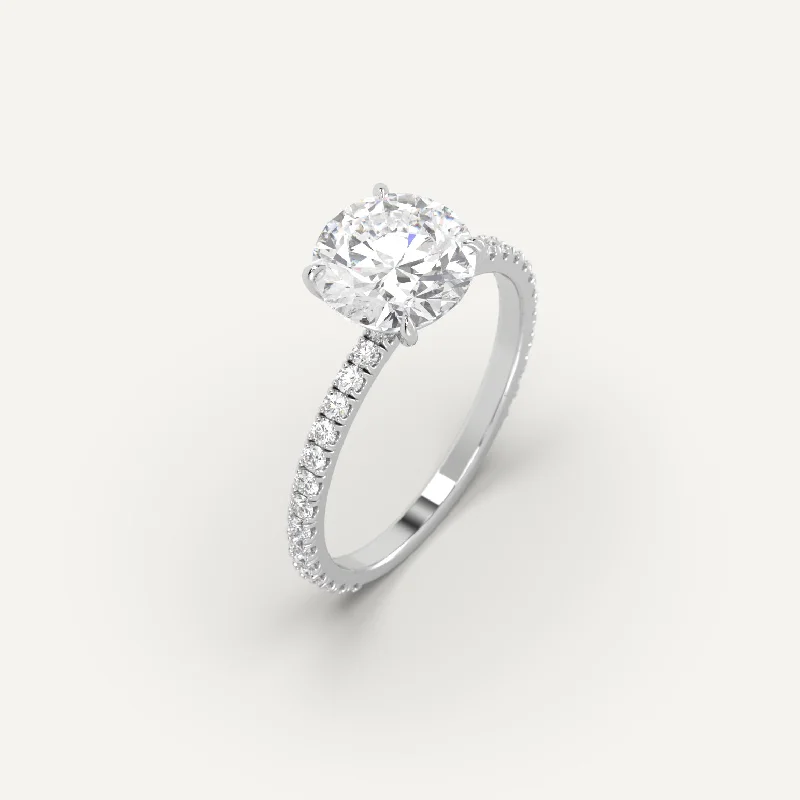 Stackable Rings 1 3/4 carat Round Cut Diamond Ring