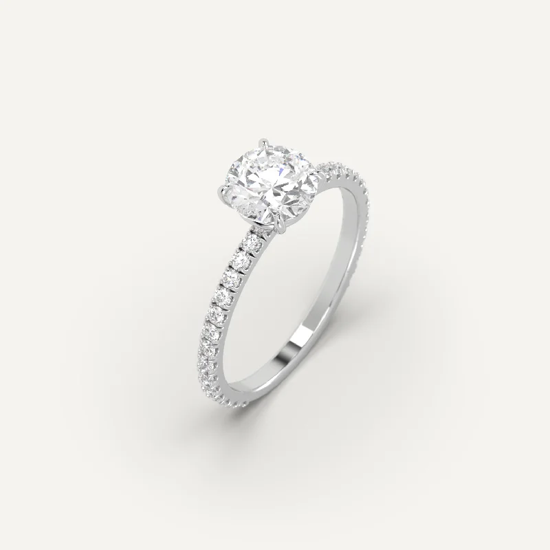 Engagement Ring 1.33 carat Round Cut Diamond Ring