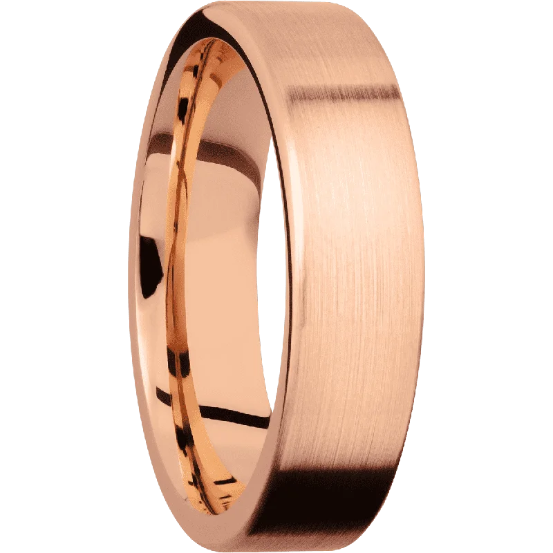 Gold Bangle 14K Rose Gold with Satin Finish