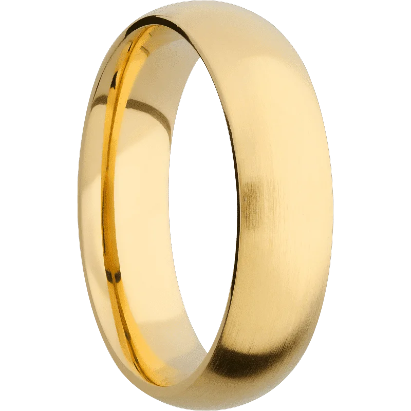 Eternity Ring 14K Yellow Gold with Satin Finish