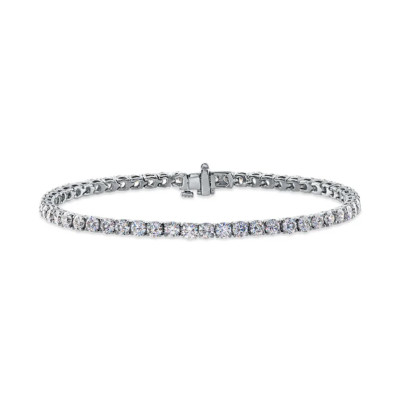 14KWG 4.56CTW FOF DIAMOND LINE BRACELET