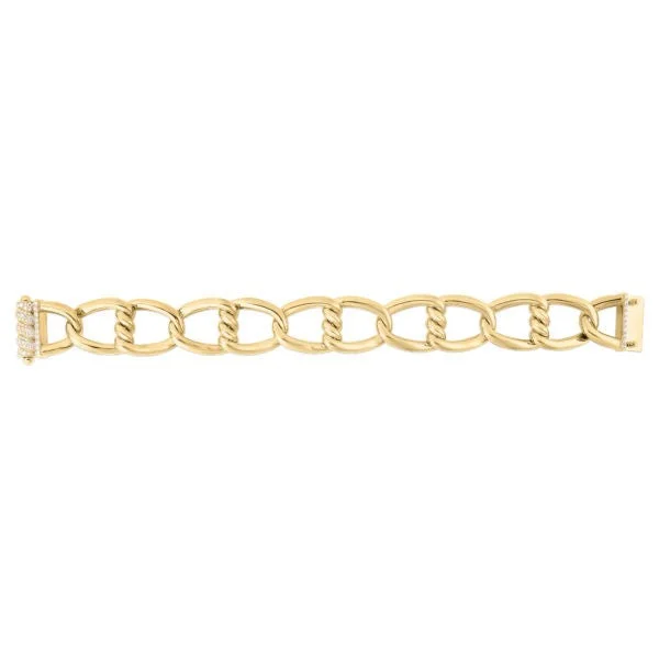 18K YELLOW GOLD CIALOMA DIAMOND ACCENT BRACELET