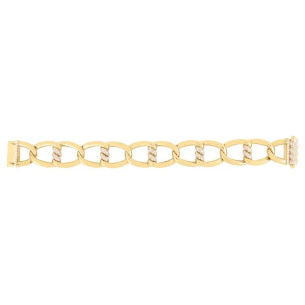 18K YELLOW GOLD CIALOMA DIAMOND KNOT BRACELET