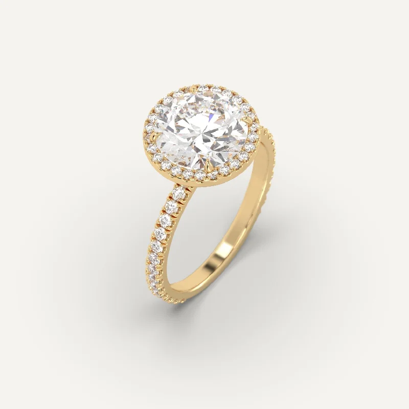 Stackable Jewelry 3 carat Round Cut Diamond Ring