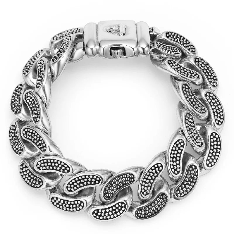 Anthem Silver Curb Link Bracelet | 19mm