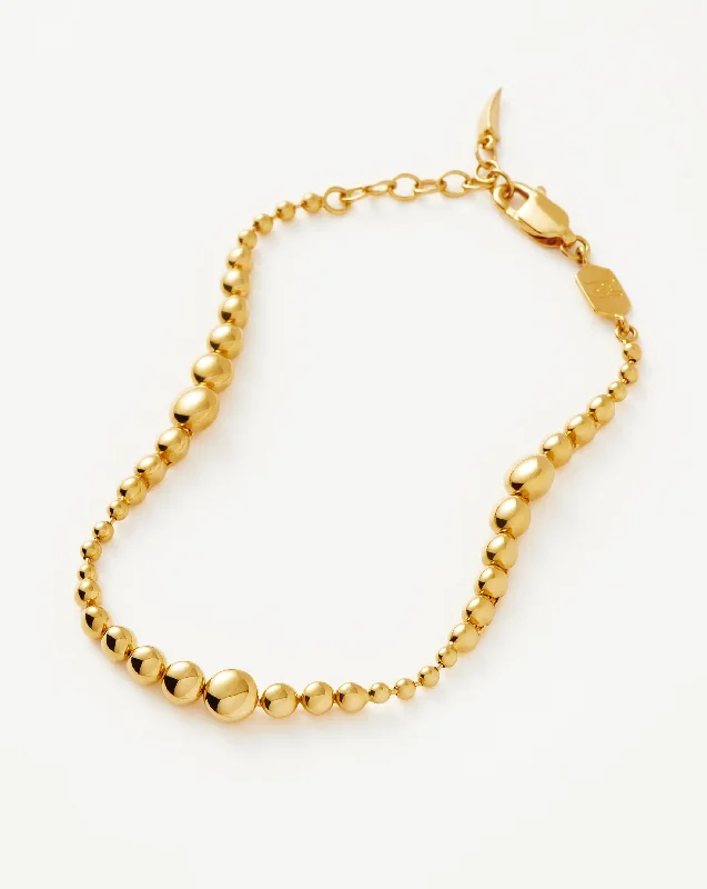 Graduated Beaded Bracelet | 18ct Gold Vermeil