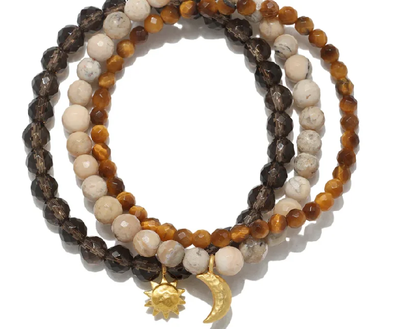 BRACELET BUNDLE SET BROWN