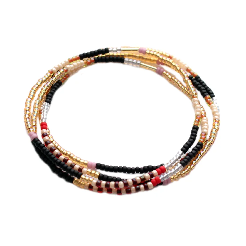 Coco Bracelets set of 4 / Black