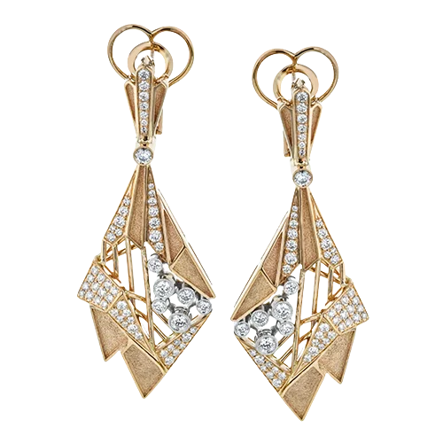 Earring in 18k Gold with Diamonds