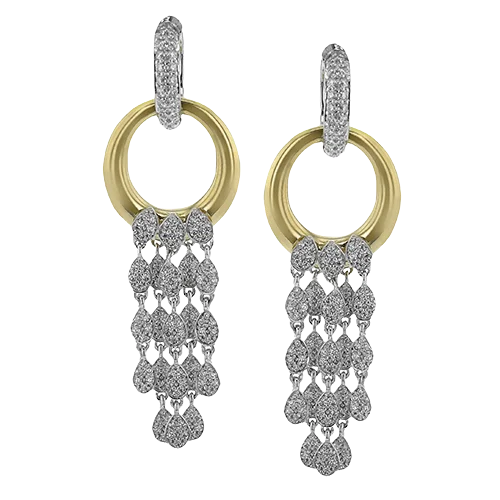 Earring in 18k Gold with Diamonds