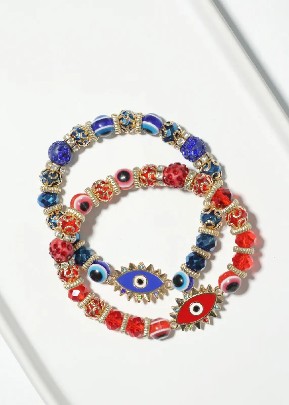 Evil Eye Bead Bracelet