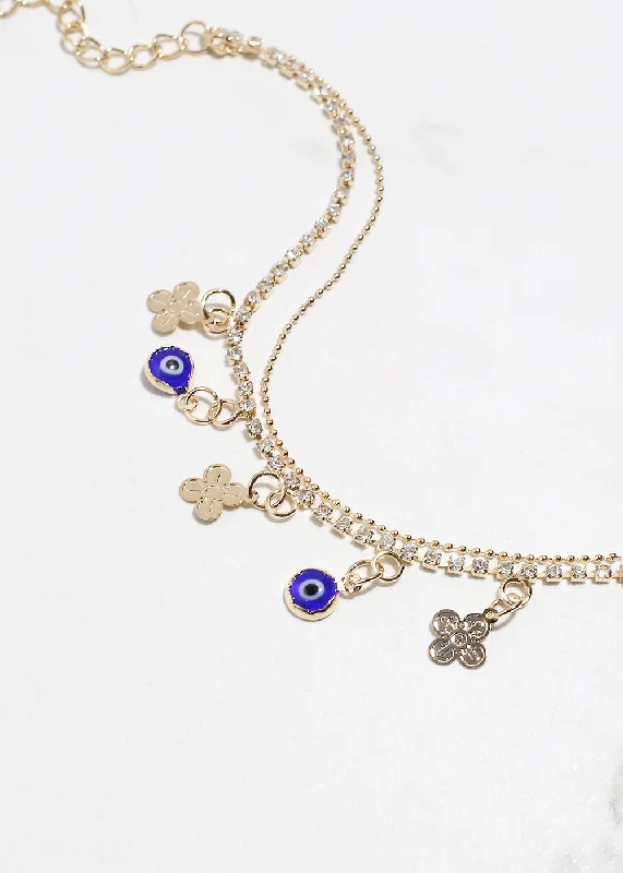 Evil Eye & Lucky Charm Anklet