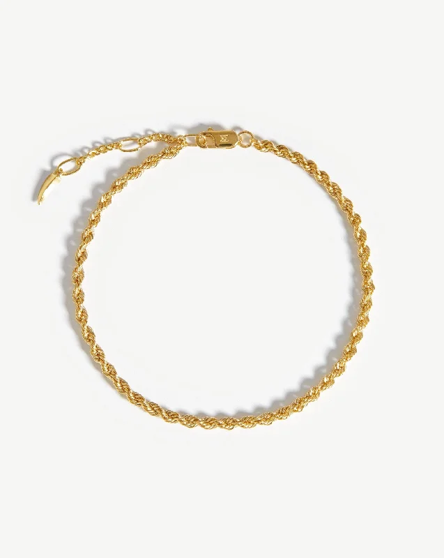 Fine Classic Rope Chain Bracelet