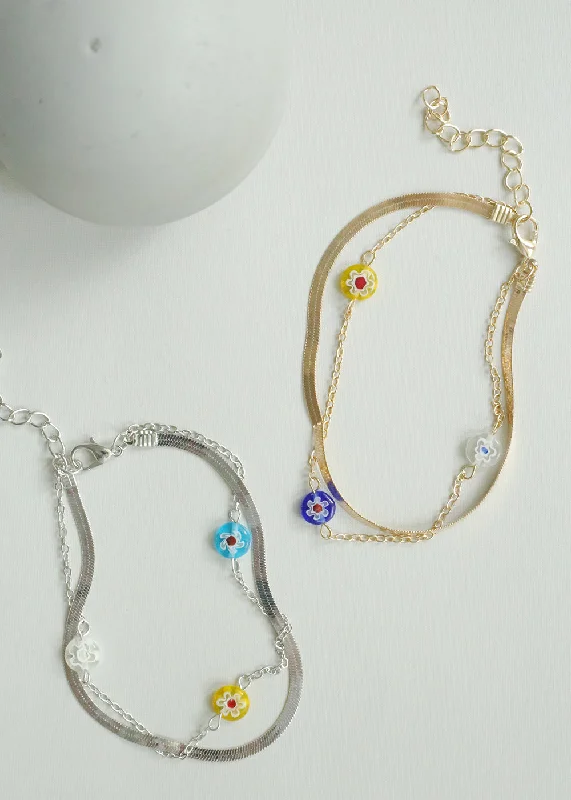 Flower Chain Anklet