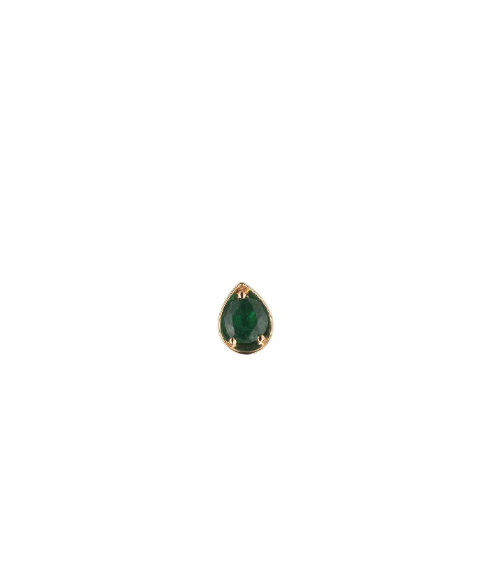 Forever & Always a Pair - Love : 0.4ct Emerald Gemstone Stud Earring