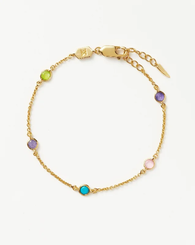 Hot Rox Multi Gemstone Bracelet | 18ct Gold Vermeil/Multi