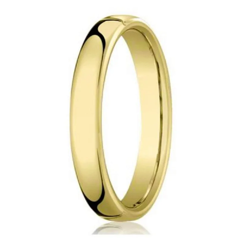 Minimalist Bracelet 18K Yellow Gold Men's Designer Wedding Ring with Heavy Fit | 4.5mm