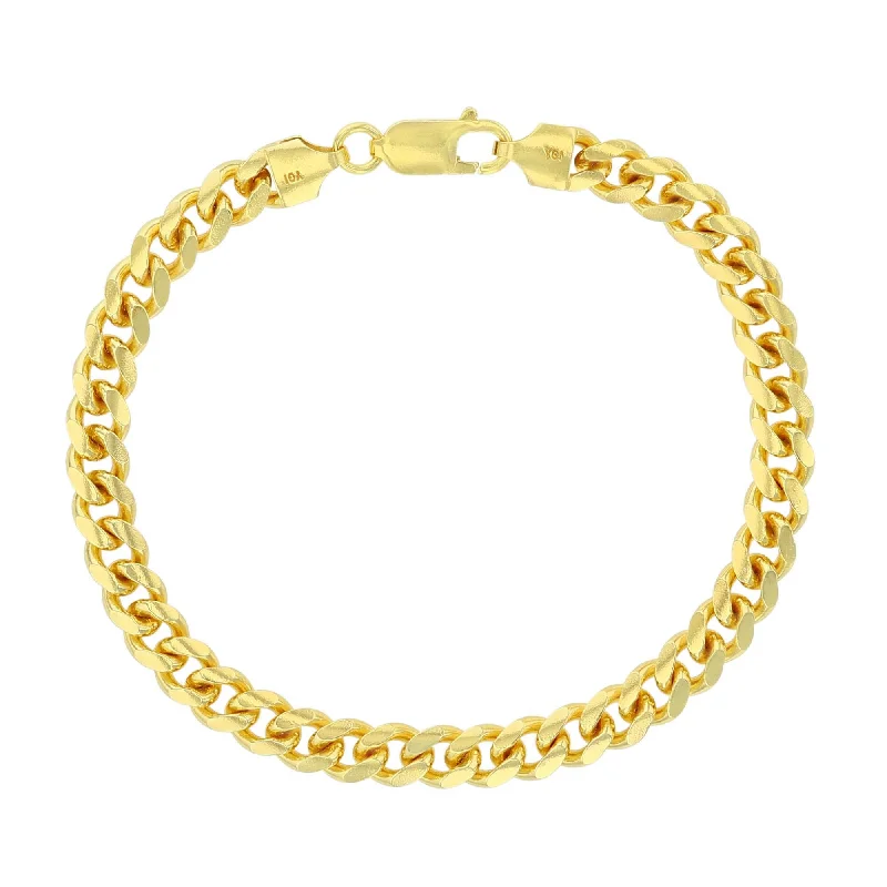 Luxe Layers 14KT Yellow Gold Plated Sterling Silver 8-inch 6.25MM Miami Cuban Link Bracelet